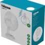 Verpackung des weißen Tristar Tischventilators mit 30 cm Durchmesser.