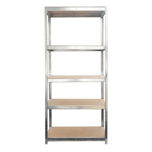 Verzinktes KARAT Schwerlastregal (200x90x60 cm) mit 5 Böden, ideal für hohe Lasten.