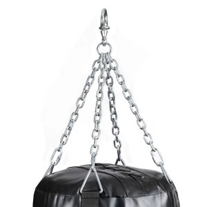 Stabiles Ketten-Aufhängesystem mit Drehwirbel für DBX BUSHIDO Goliath Boxsack. Profi Sandsack für Boxen & Kampfsport.
