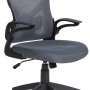 DELUKE Bürostuhl Ergonomisch CHOPO Schreibtischstuhl Mit Netzbespannung Höhenverstellbarer Drehstuhl 120 Kg Grau