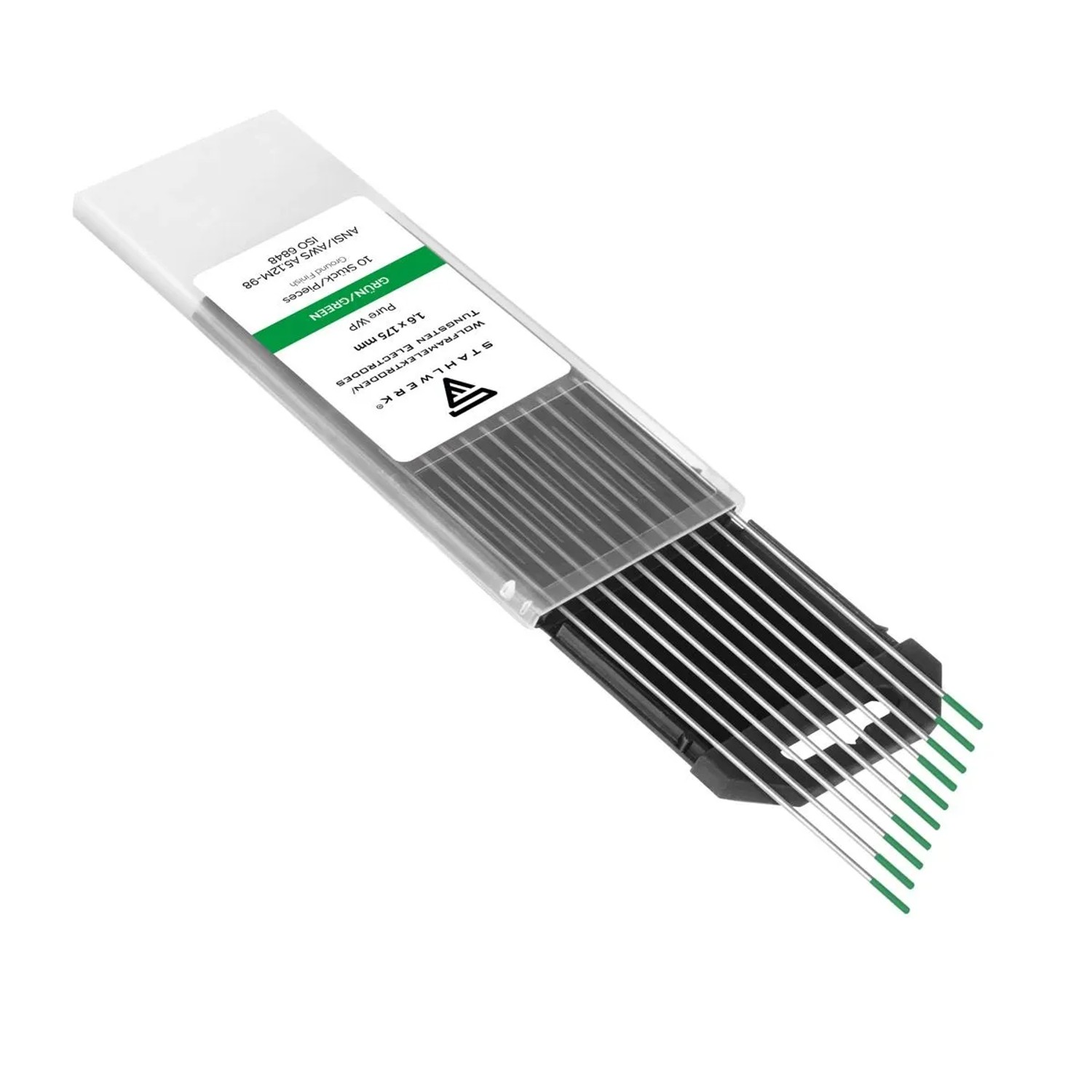 STAHLWERK WIG Wolfram Schweißelektroden 16 x 175 mm WP Thoriumfrei