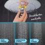 Grohe QuickFix Duschsystem Vitalio Joy 260: Wechsel der Strahlarten (Rain, SmartRain, Jet) per Drehknopf.