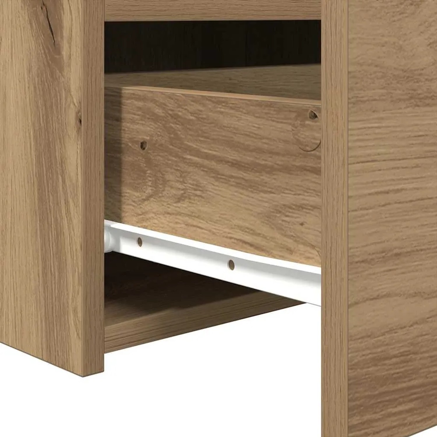 vidaXL Nachtschrank 2 Stk Eiche Handwerklich 50 x 40 x 45 cm 862183_11