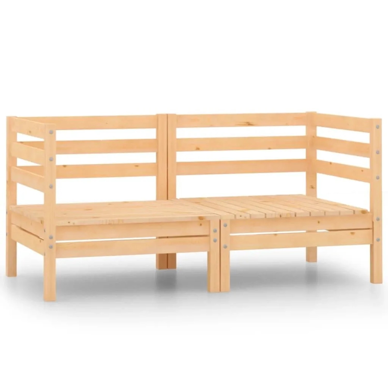 vidaXL 2-Sitzer-Gartensofa Kiefer Massivholz 3082387