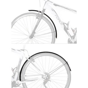 Force Schutzbleche 28 Zoll Eco, 48mm breit, mit Streben für Trekkingräder.