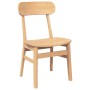 vidaXL Esszimmerstühle 2 Stk Massivholz Gummibaum 4102438_4