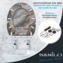 Sanilo WC-Sitz Marmor Abstrakt mit Absenkautomatik, Montage und WC-Becken