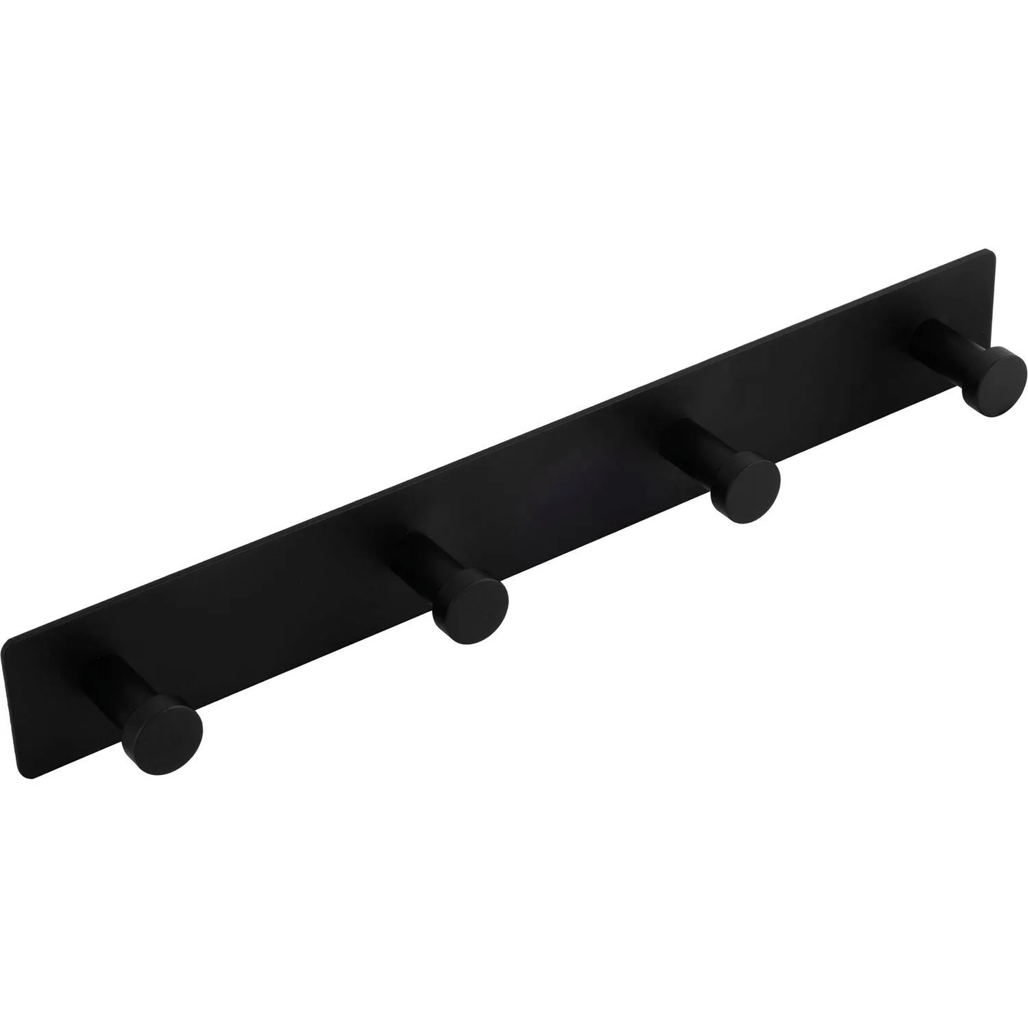 Technik Team Garderobenleiste Gabios Breite 300 mm Stahl Schwarz Matt mit 4 Haken