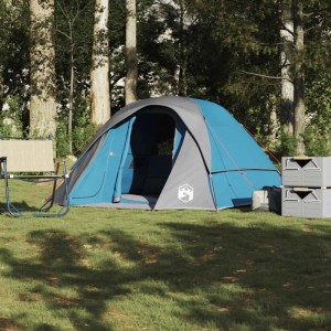 vidaXL Campingzelt 4 Personen Blau Wasserdicht 4009559