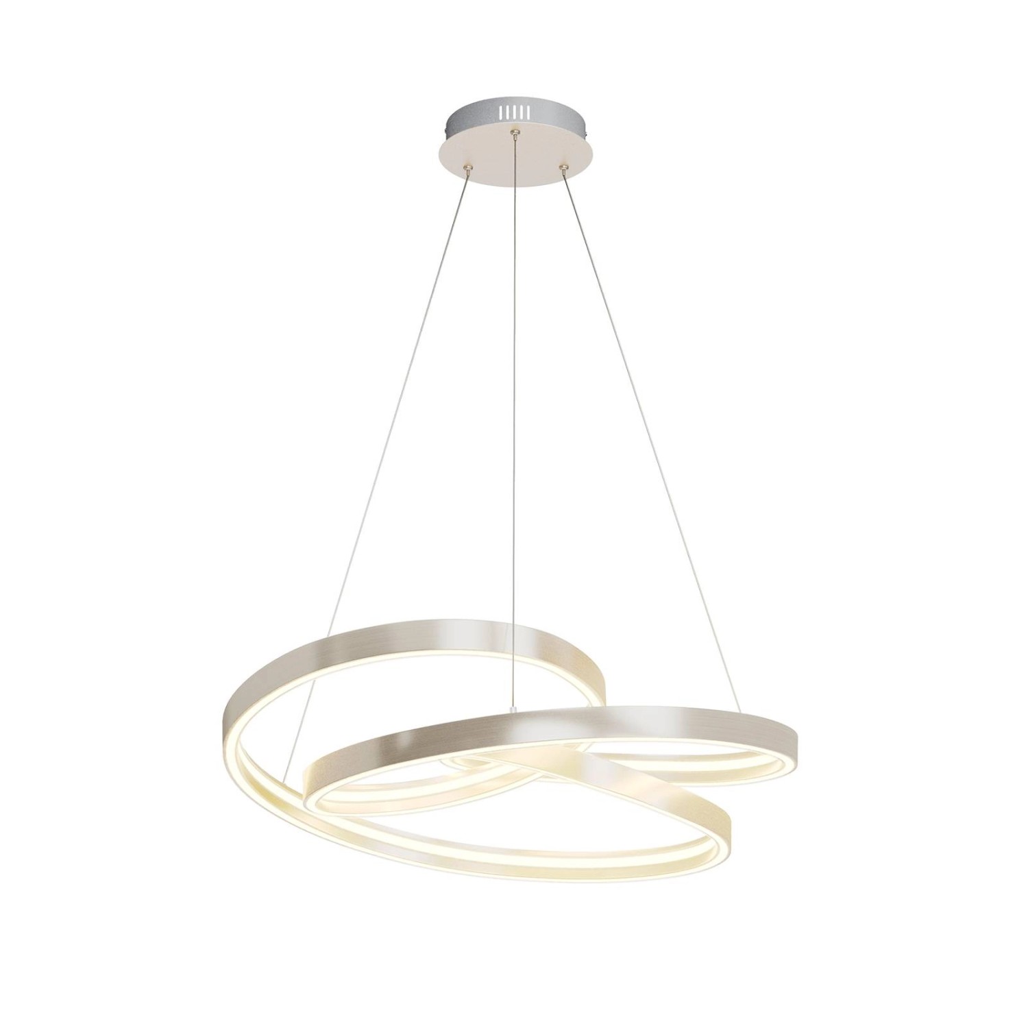 Lucande LED Gunbritt 9639164 Dimmbar Modern in Alu aus Aluminium 1-flammig günstig online kaufen