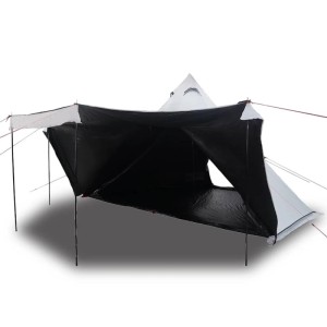 vidaXL Tipi-Familienzelt 8 Personen Weiß Verdunkelt Wasserdicht 4009448