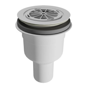 Breuer LiteLine Ablauf senkrecht, Ø 5 cm, für Komplettduschen und Duschwannen.