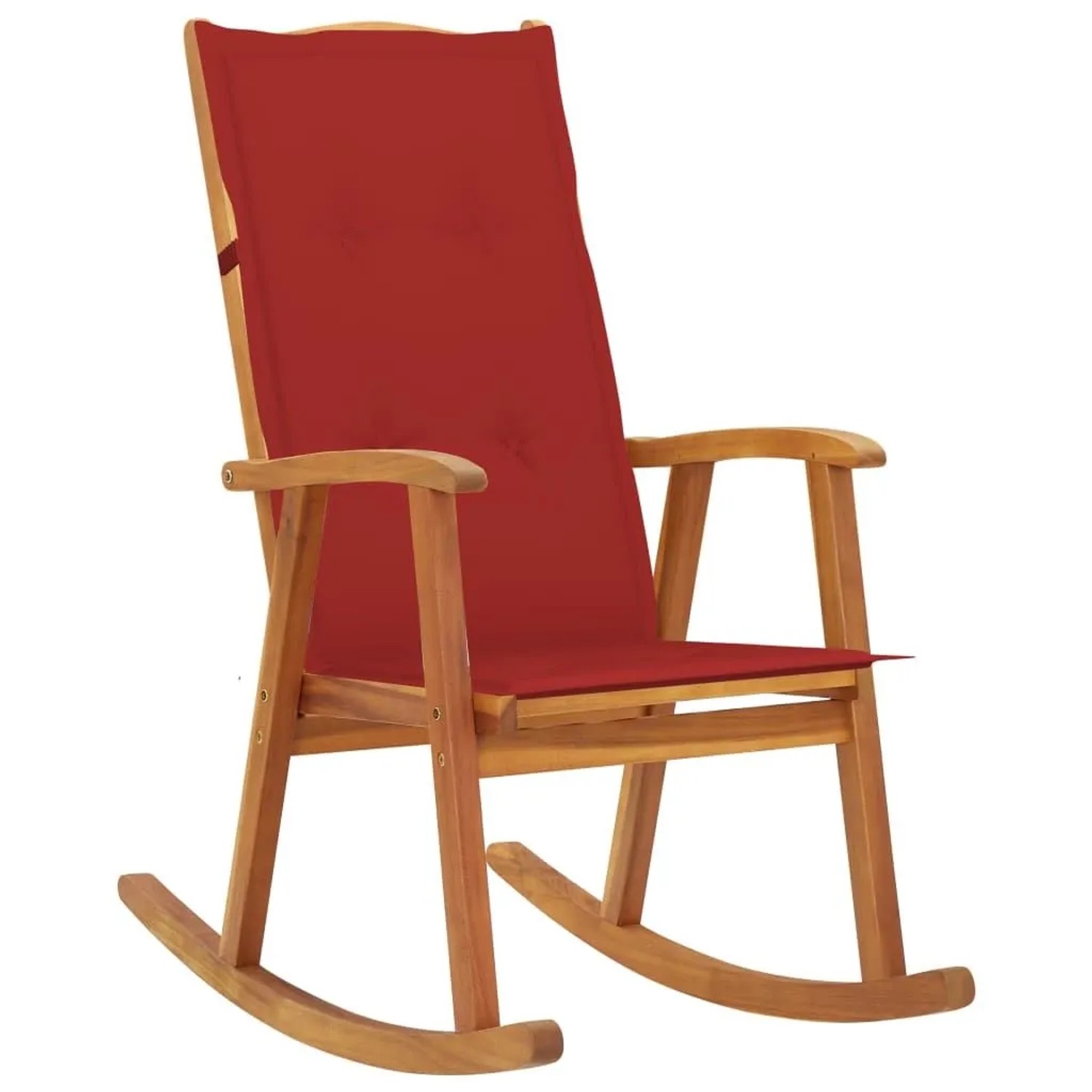 vidaXL Schaukelstuhl mit Auflagen Massivholz Akazie 3064185