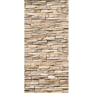 Schulte Duschrückwand DecoDesign Stein Verbl. Hell, 255x100cm, mit Steinmuster in hellen Farbtönen.