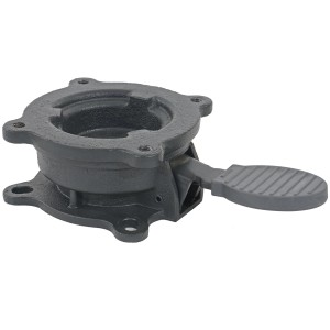 MCW Drehplatte für Ampelschirm, dunkelgrau, mit Fußhebel zur 360° Drehung.