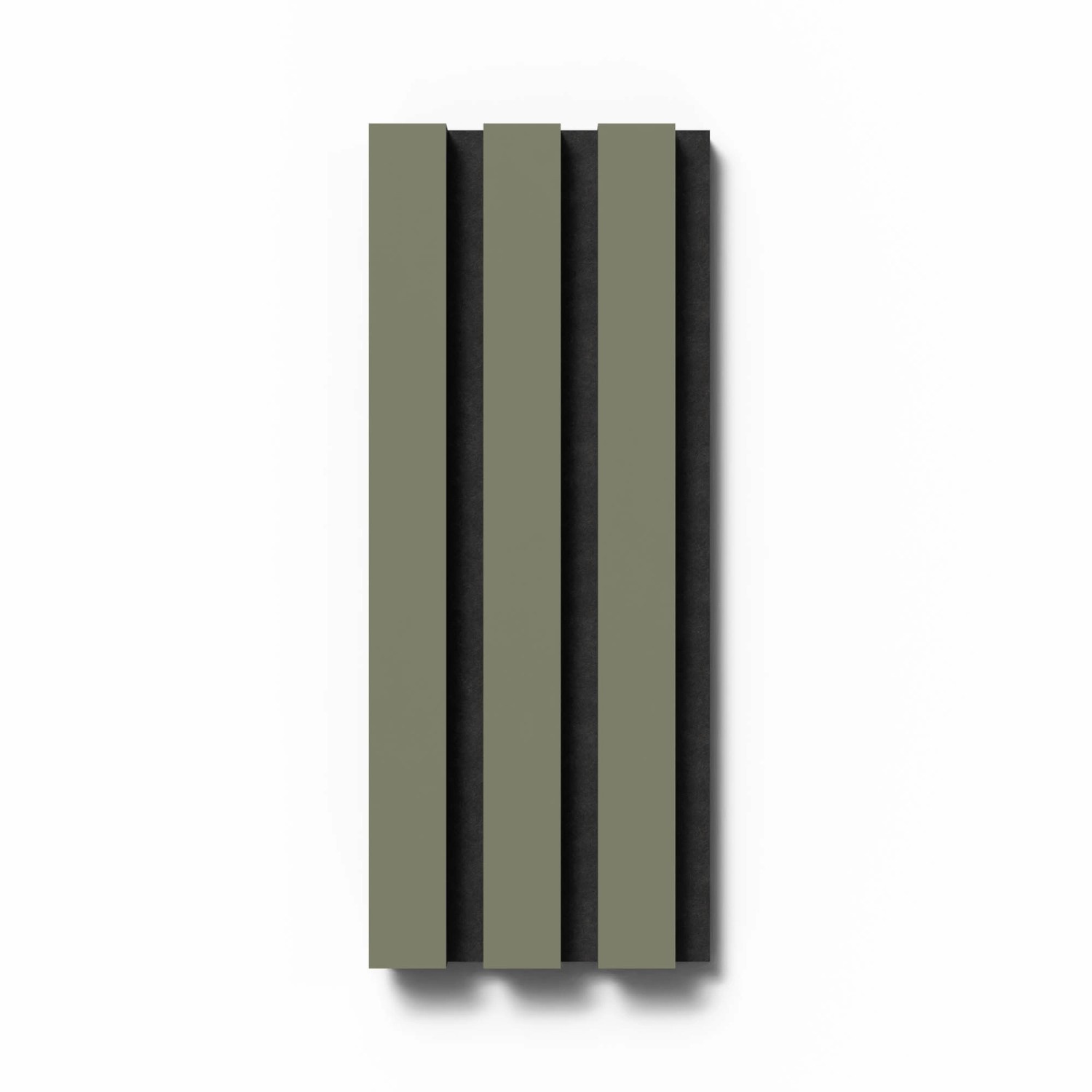 Akustikpaneel-Muster Linoleum Olive Filz Schwarz 29,5 cm x 15 cm