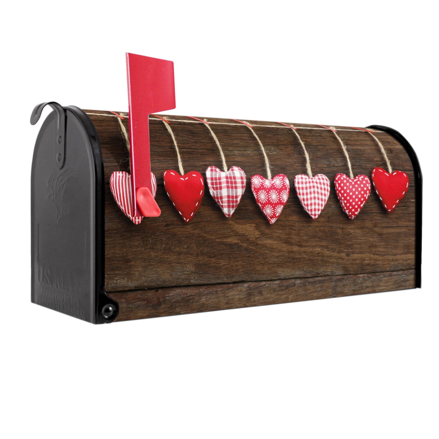 Banjado Amerikanischer Briefkasten Schwarz 48x22x16cm US Mailbox Letterbox günstig online kaufen