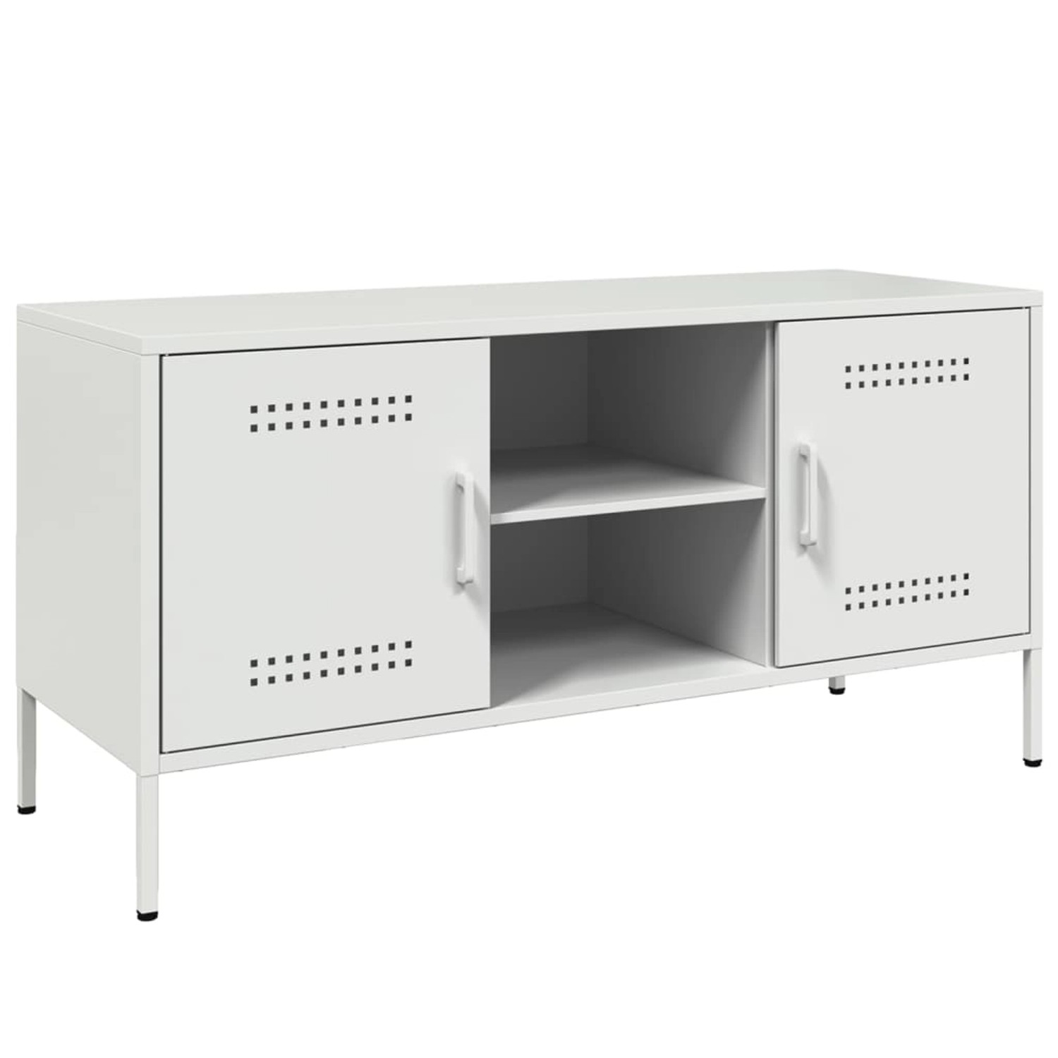 vidaXL TV-Schrank Weiß 100,5x39x50,5 cm Stahl 842993 günstig online kaufen