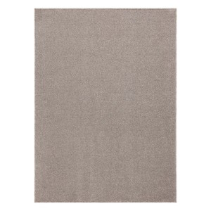 Beiger, rechteckiger RugsX Eton Plus Teppich mit weichem Flor. Modern und strapazierfähig.