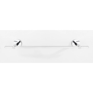 Wenko Badetuchstange Uno Isera, 40 cm, silber glänzend, zur Wandmontage im Bad.