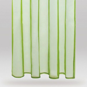 Bestlivings Dekoschal Noella, 2er Pack, Grün. Transparenter Voile-Fenstervorhang mit Schlaufen.