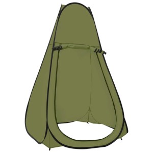 Grünes Furnicato Duschzelt/Umkleidezelt, 120x120x200 cm, für Camping. Bietet mobilen Sichtschutz im Freien.