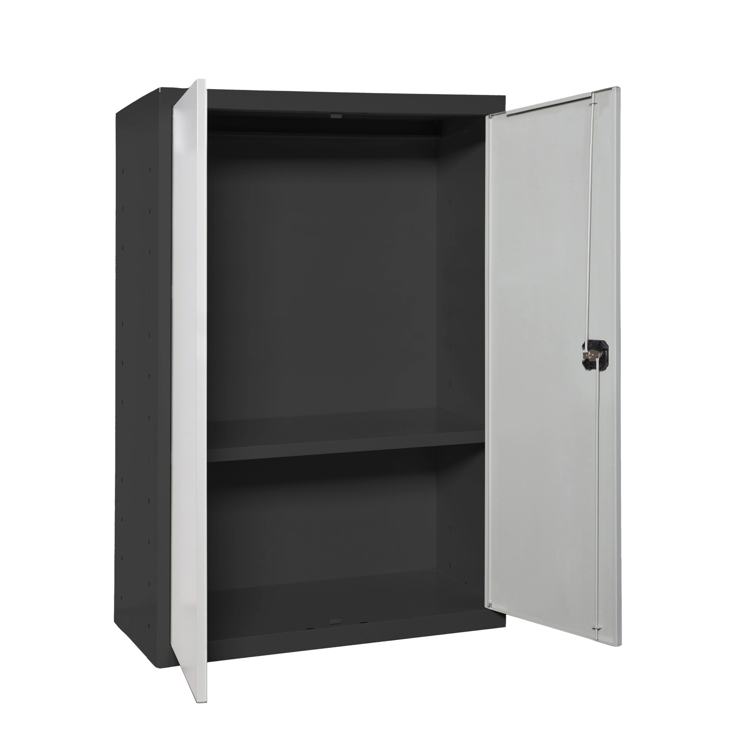 PROREGAL Stahlschrank AMEGO HxBxT 90 x 80 x 40 cm 1x Fachboden Grau-Anthraz günstig online kaufen