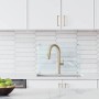 Tulup Küchenrückwand Glas Transparent Spritzschutz Küche Glas Durchsichtig 60x40 cm Spritzschutz Glas für Küche Transparent_7