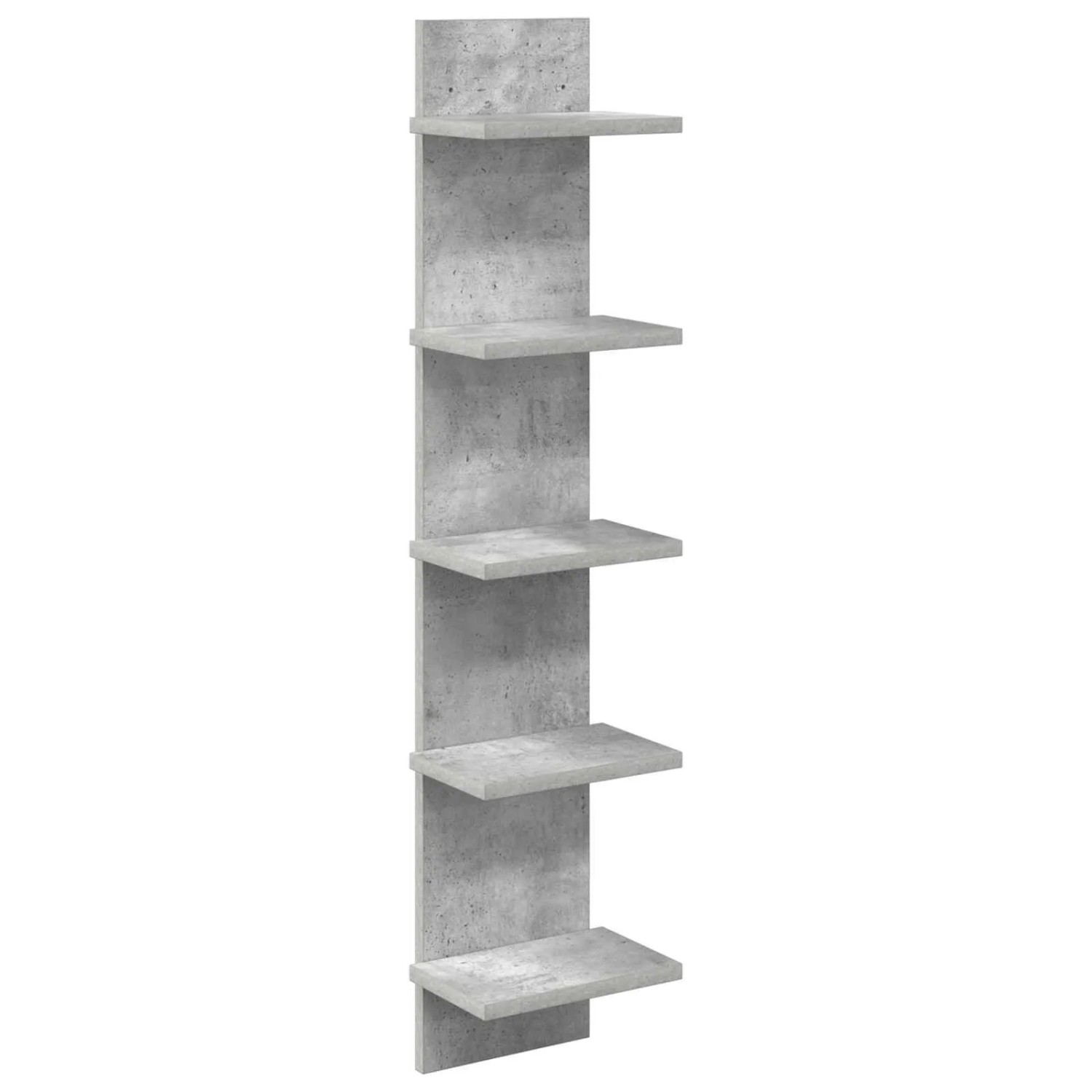 vidaXL Wandregal Betongrau 22 x 15 x 100 cm Holzwerkstoff 8012426