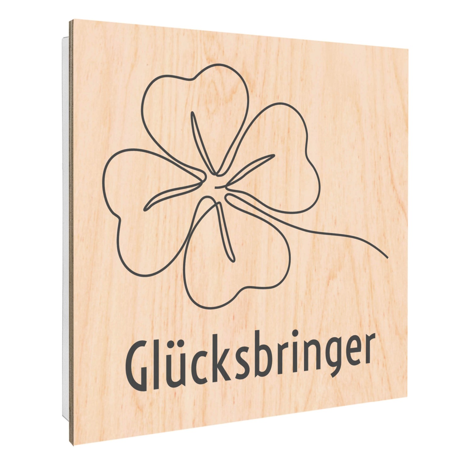 Banjado Schlüsselkasten mit Holzfront 30x30cm Weiß Scharnier Links 50 Haken günstig online kaufen