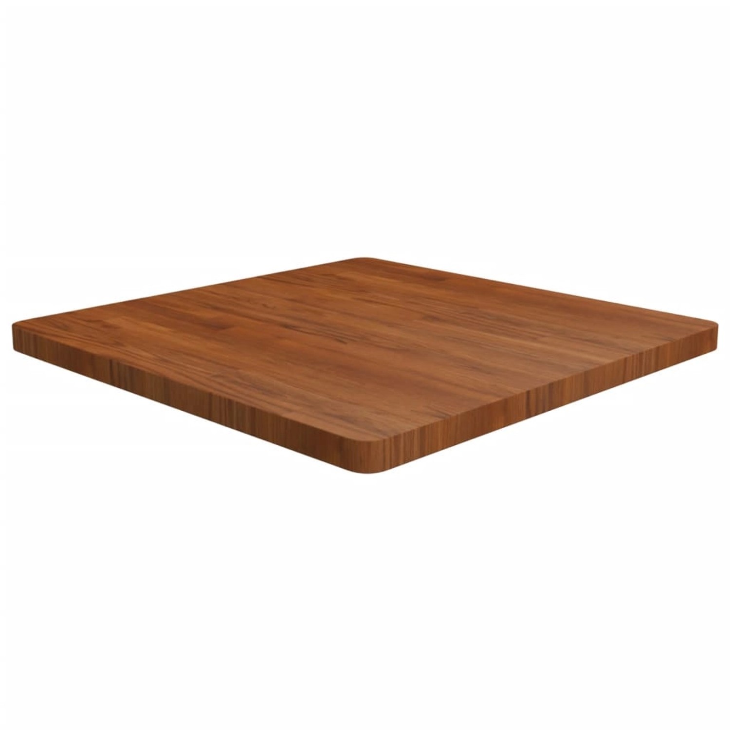 vidaXL Tischplatte Quadratisch Dunkelbraun 80x80x4cm Behandelte Eiche