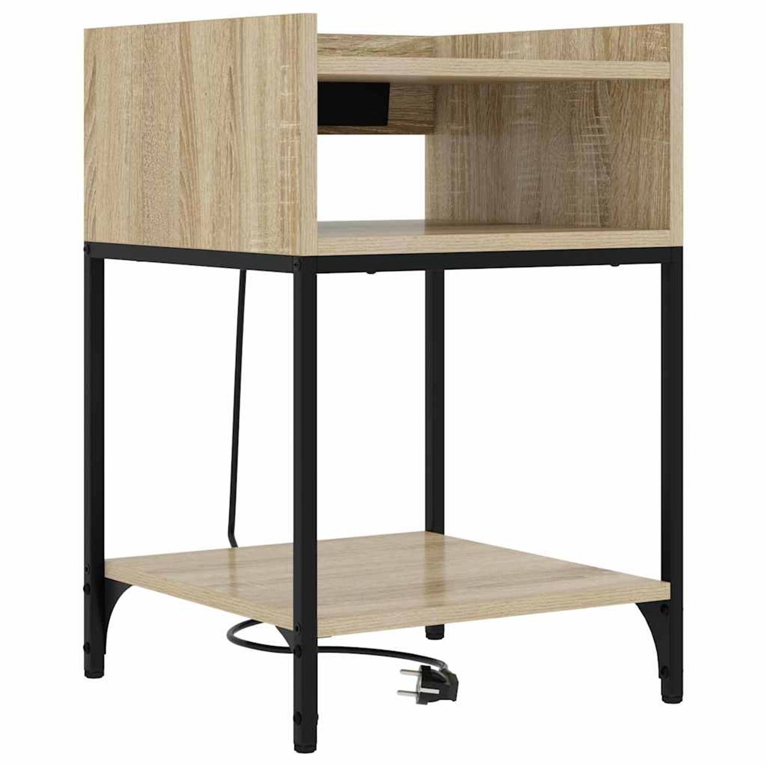 vidaXL Nachttisch mit Regal Sonoma-Eiche 40 x 40 x 61 cm Holzwerkstoff 8594 günstig online kaufen