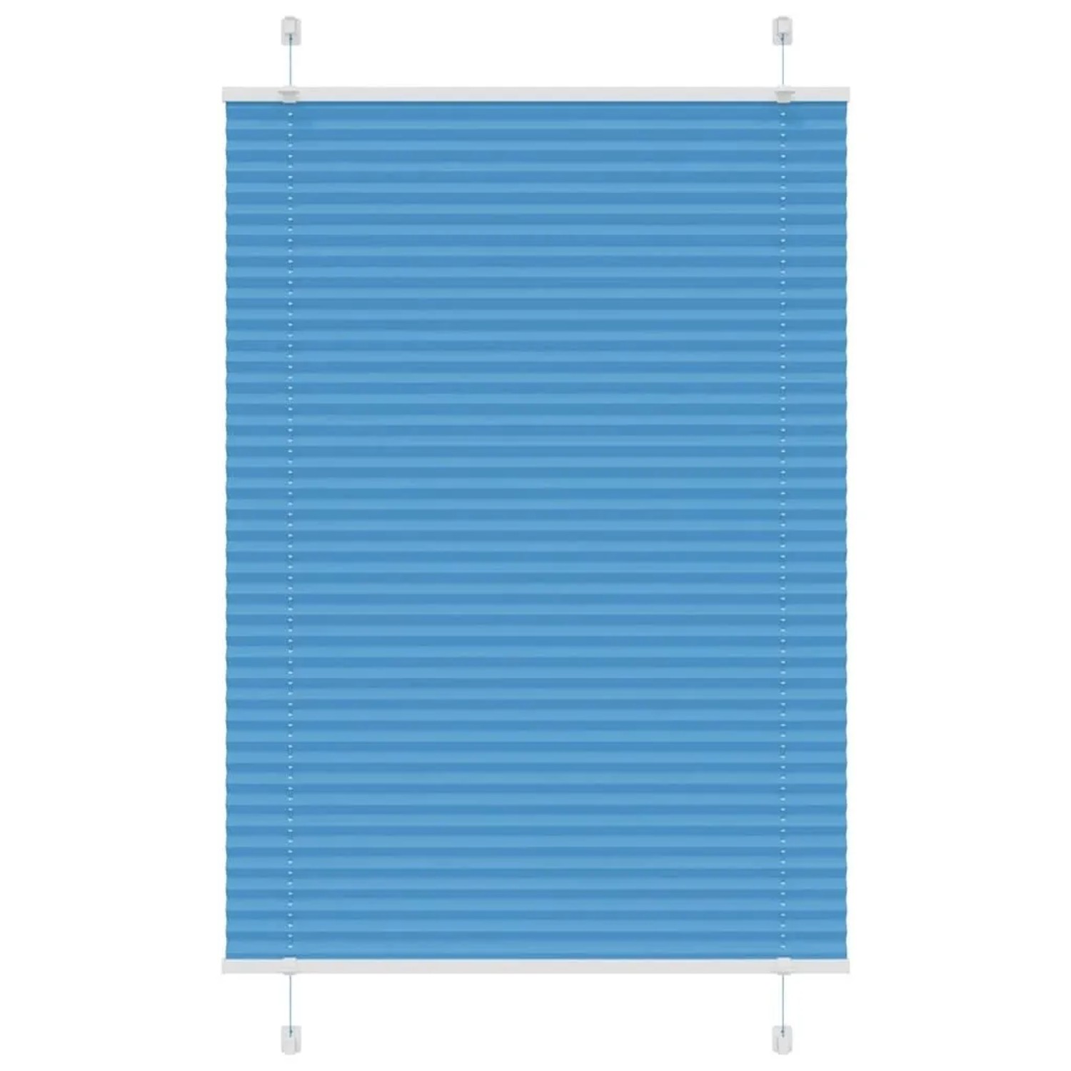 vidaXL Plissee Blau 90x150 cm Stoffbreite 89,4 cm Polyester 4015192 günstig online kaufen