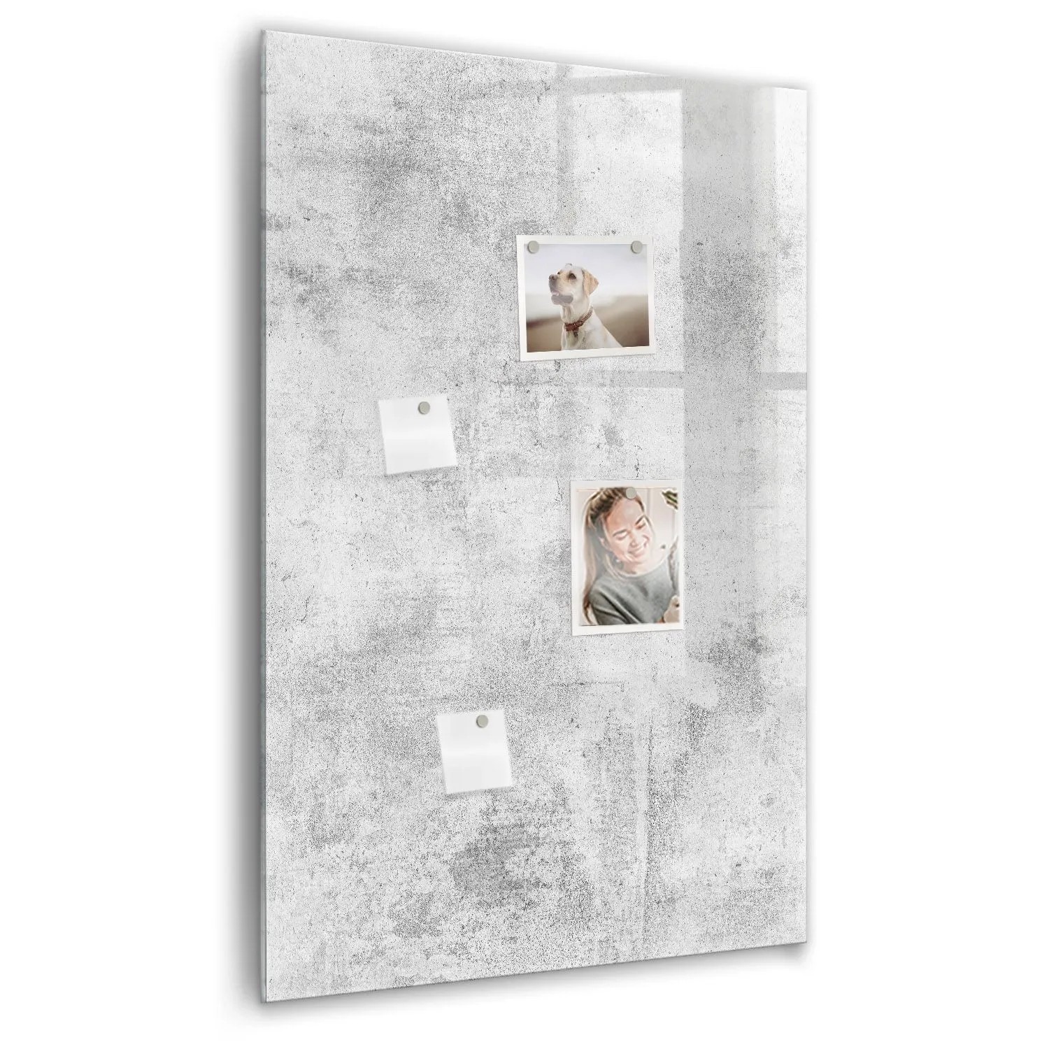 Tulup Schreib Magnettafel Betonwand 60x90 cm Magnettafel Wohnzimmer Glas Sc günstig online kaufen