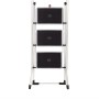 Hailo Klapptritt K70 mit 3 Stufen, Aluminium-Leiter mit Anti-Rutsch-Matten für sicheren Stand.