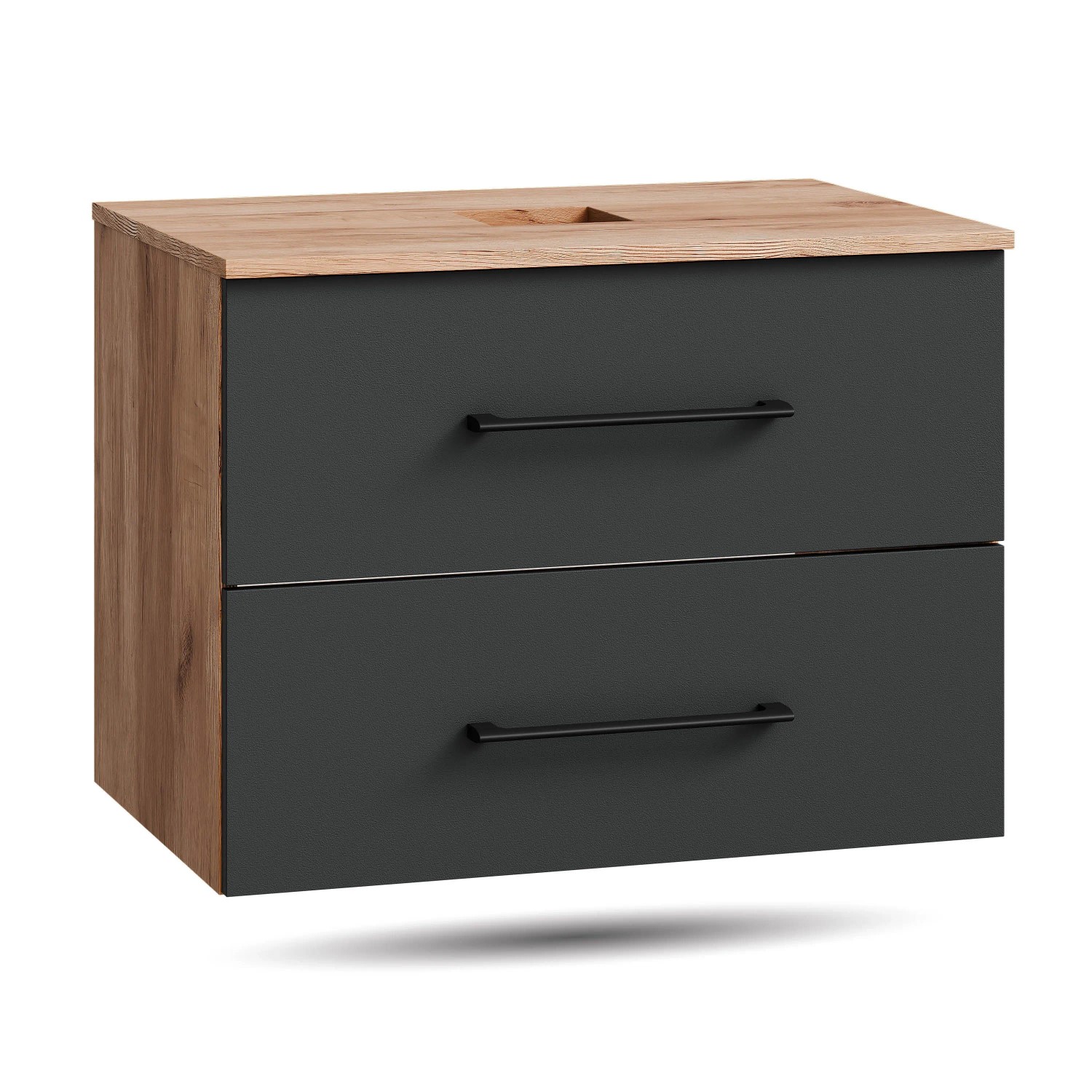 Planetmöbel LUX Waschtischunterschrank 70 cm ohne Waschbecken Soft Close
