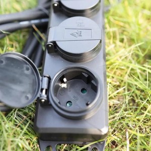 ChiliTec Außen-Steckdosenleiste 4-fach IP44 3m Zuleitung