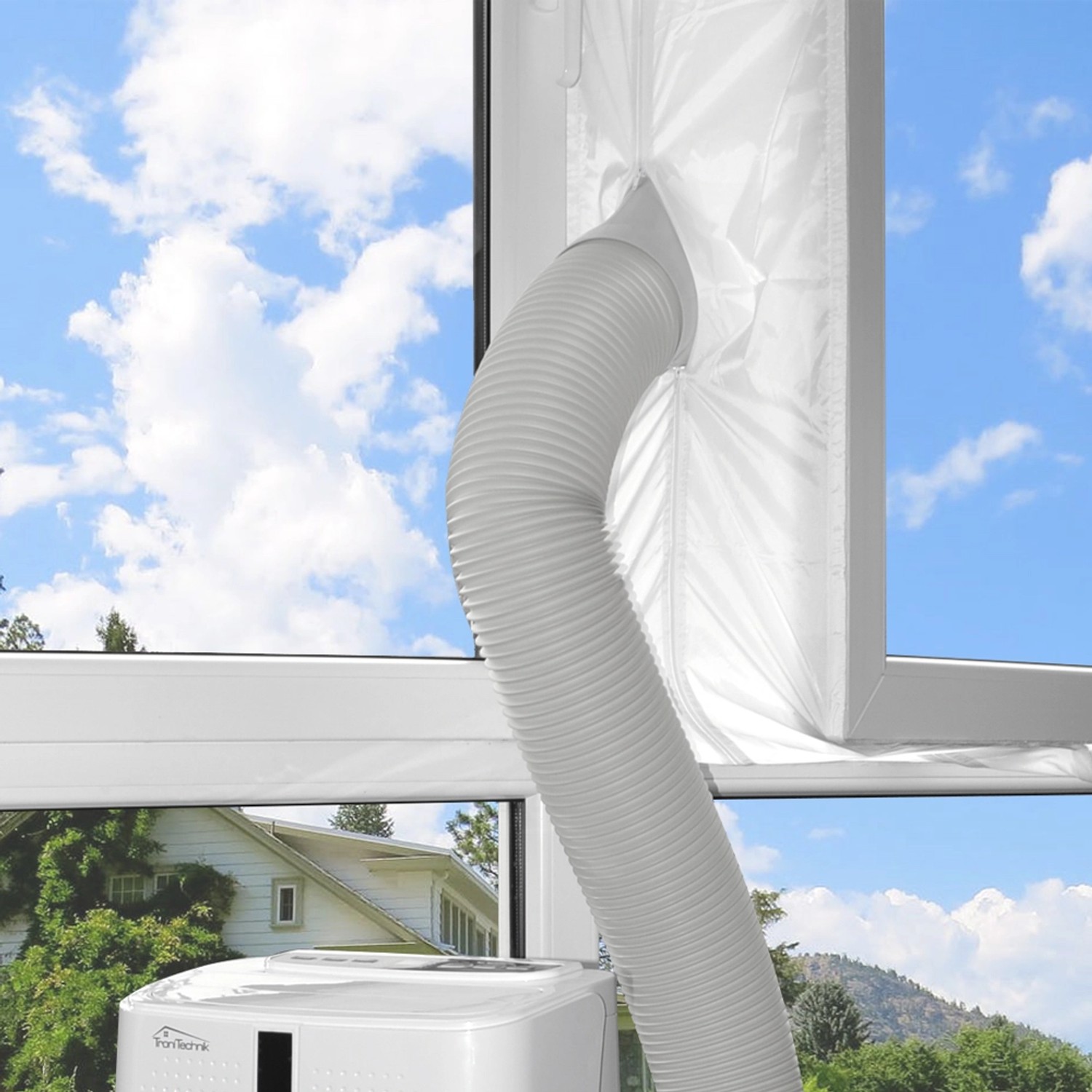 Fensterabdichtung Für Mobile Klimageräte Selber Bauen Tronitechnik Universal Airlock Fensterabdichtung Für Mobile