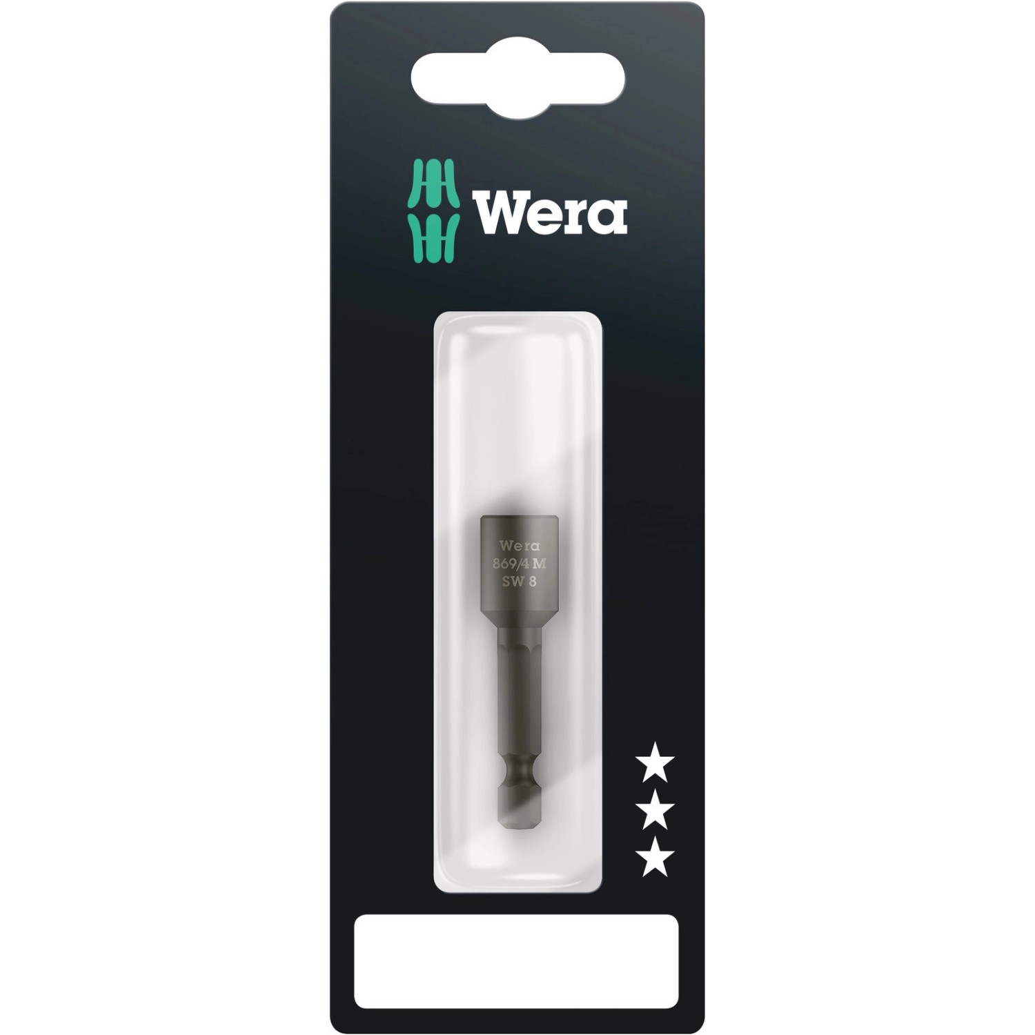 Wera Steckschlüsseleinsatz 8 mm Antrieb und 6,3 mm (1/4 Zoll) Abtrieb