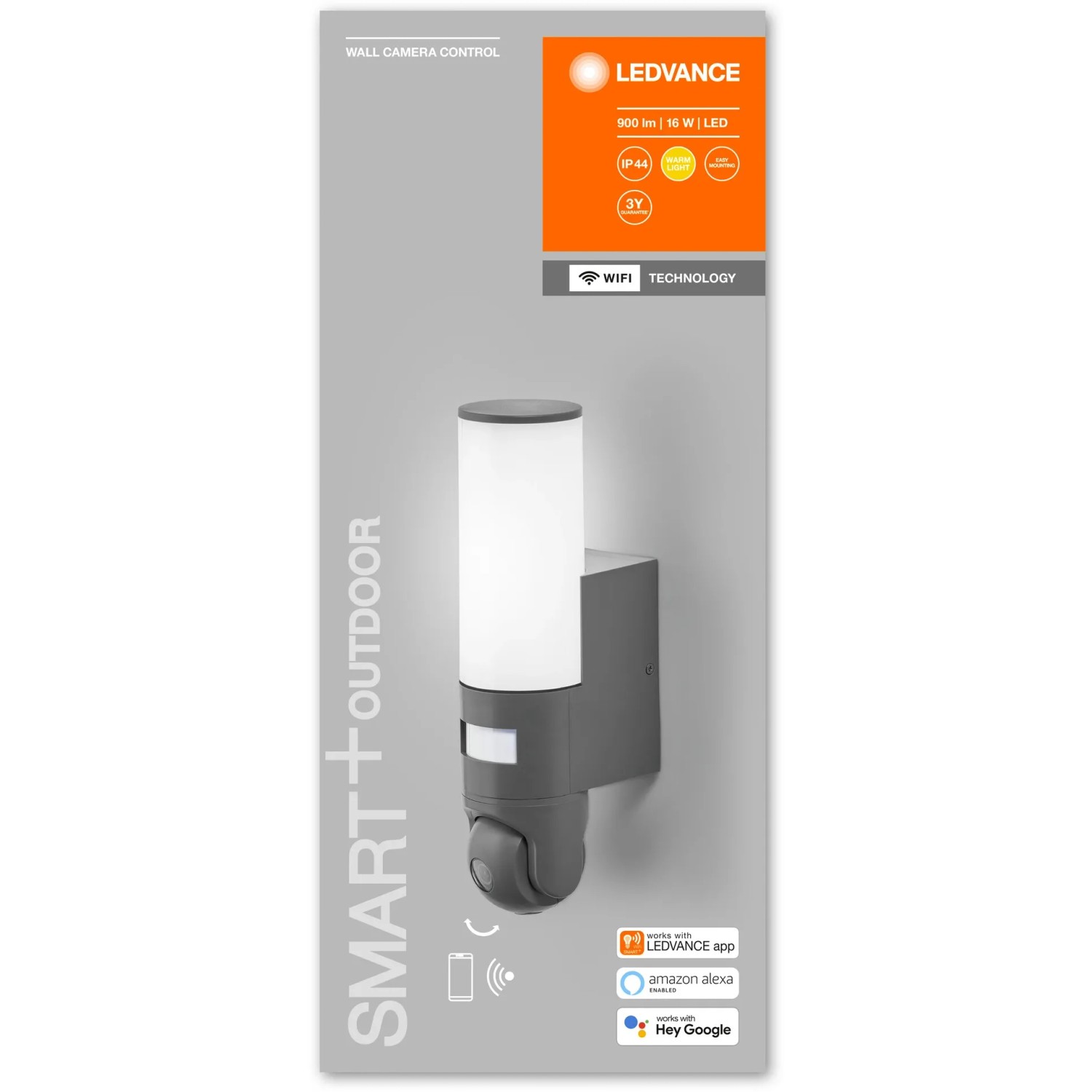 Ledvance LED-Außenleuchte Smart+ Camera Control Wandleuchte Dunkelgrau ...
