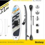 Hydro-Force SUP White Cap Set: Allround Board mit Paddel, Sitz und Pumpe.