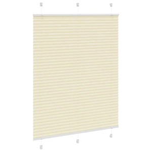 vidaXL Plissee Creme 110x150 cm Stoffbreite 109,4 cm Polyester 4015298