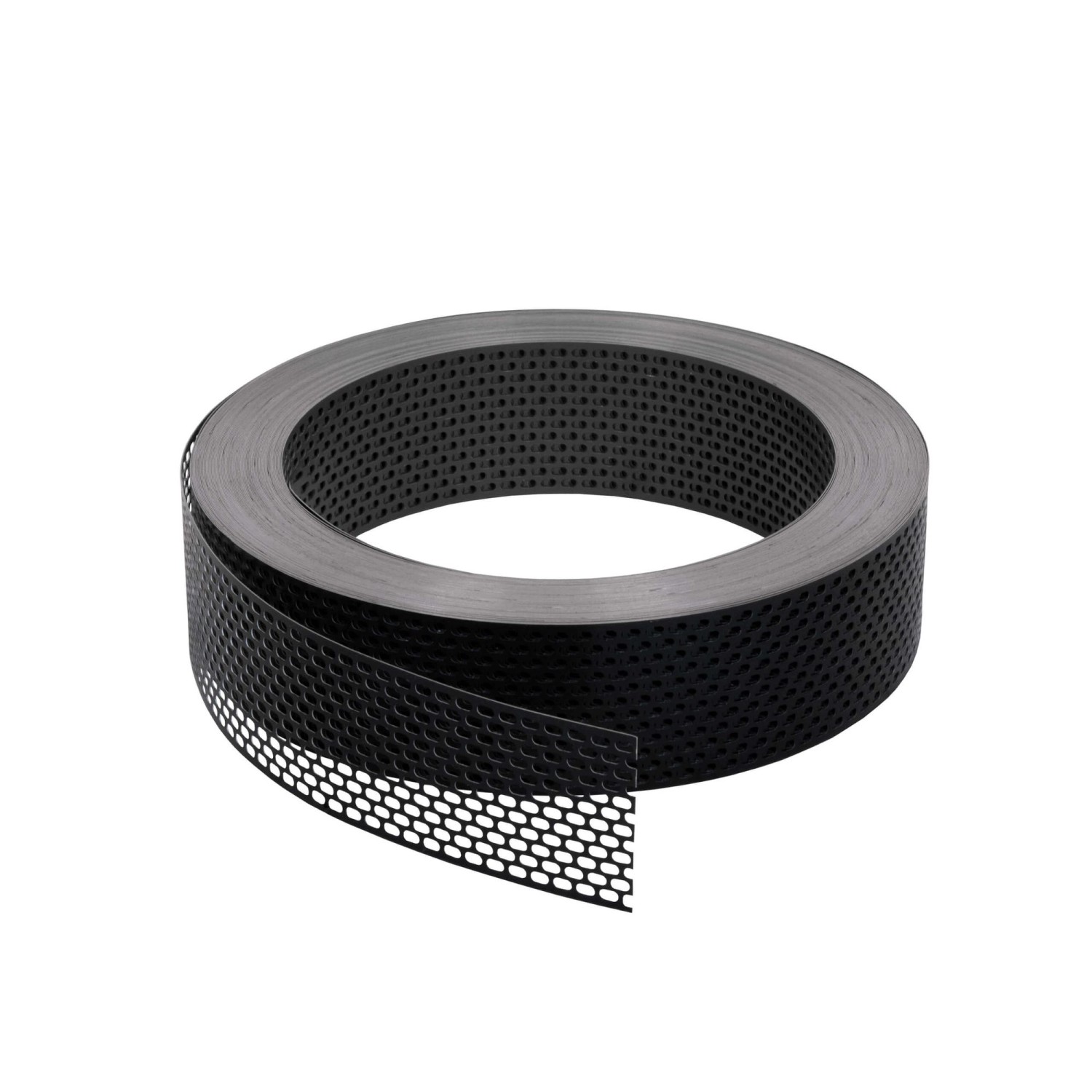Daprona Vogelschutzgitter Lüftungsband 60m x 80mm Aluminium Schwarz