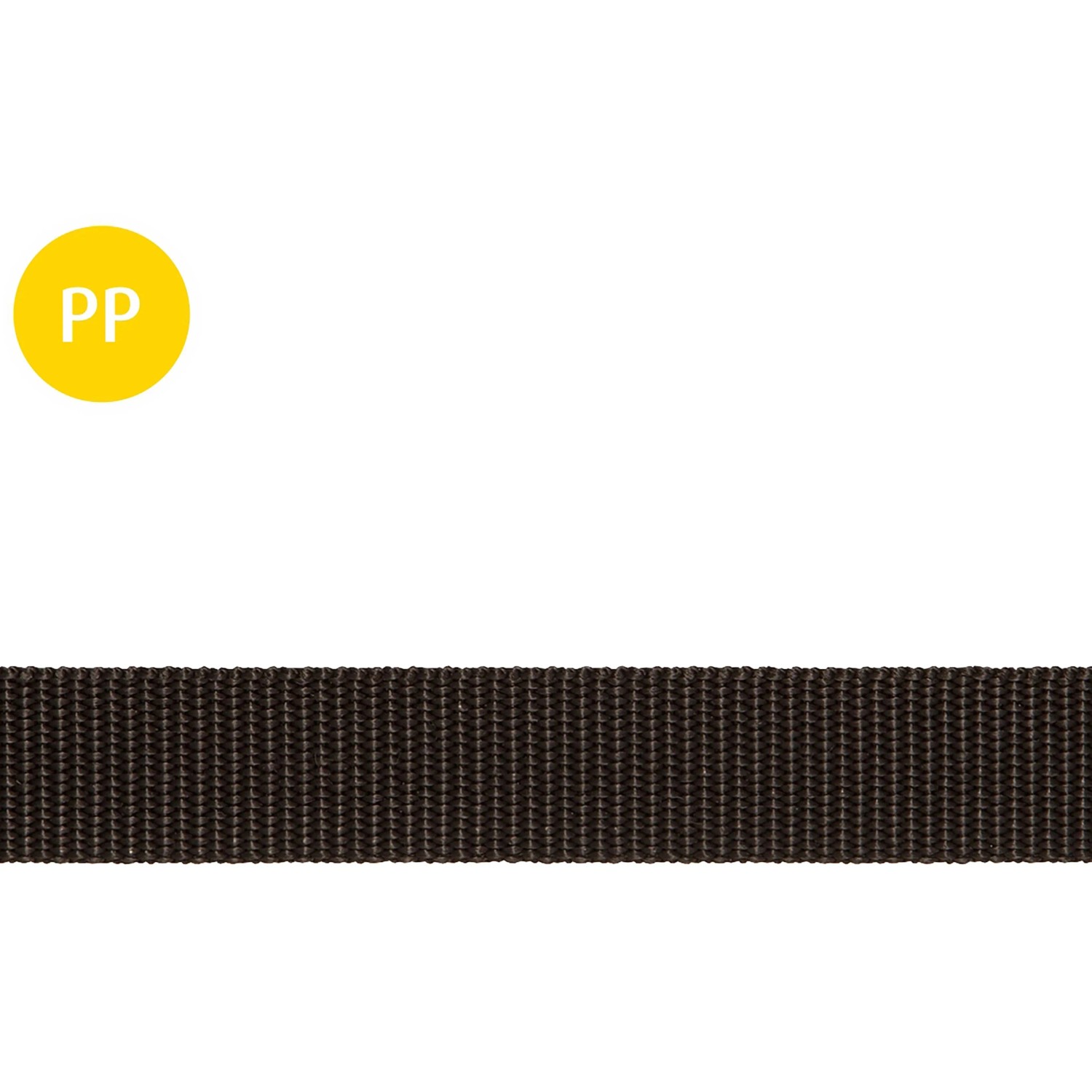 Conacord Gurtband Polypropylen Multifil 25 mm Schwarz Meterware