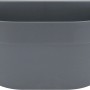 Anthrazitfarbener Elho Loft urban Wandhängetopf, 40x19 cm, ideal für Balkon und Wandgitter.