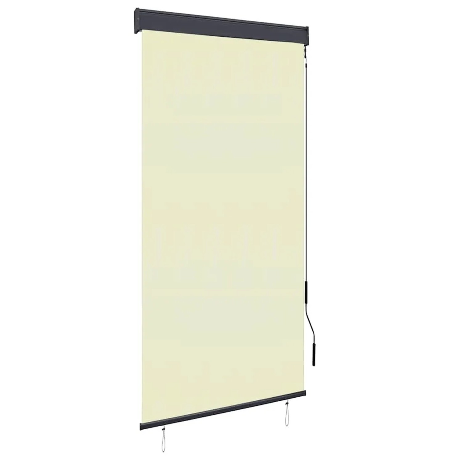 vidaXL Außenrollo 100 x 250 cm Cremeweiß 145959