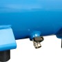 Detailaufnahme: Blauer Güde Kompressor Airpower 190/08/6 mit Ablassventil und Füßen.