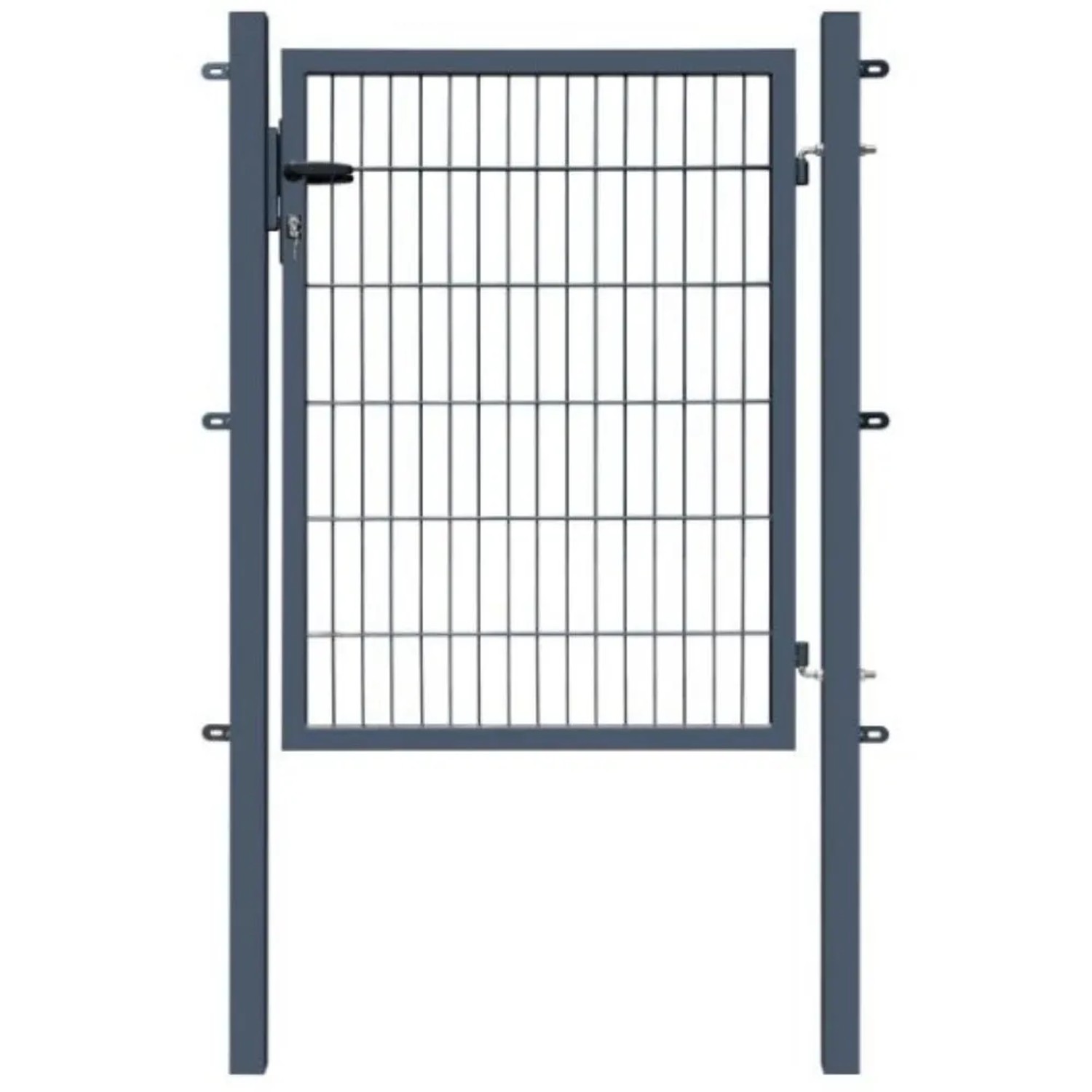 Gartentor Basic für Doppelstabmattenzaun Anthrazit 100 cm x 120 cm