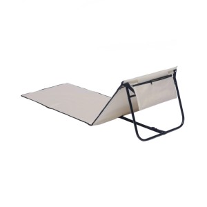 Lex Strandliege Strandmatte Sonnenmatte Badematte Liege Faltbar mit Tasche Beige