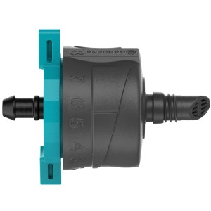 Gardena Endtropfer, regulierbar, für Micro-Drip-Systeme zur Bewässerung einzelner Pflanzen.